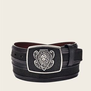 Cuadra stingray leather lion buckle belt - 34 nwt